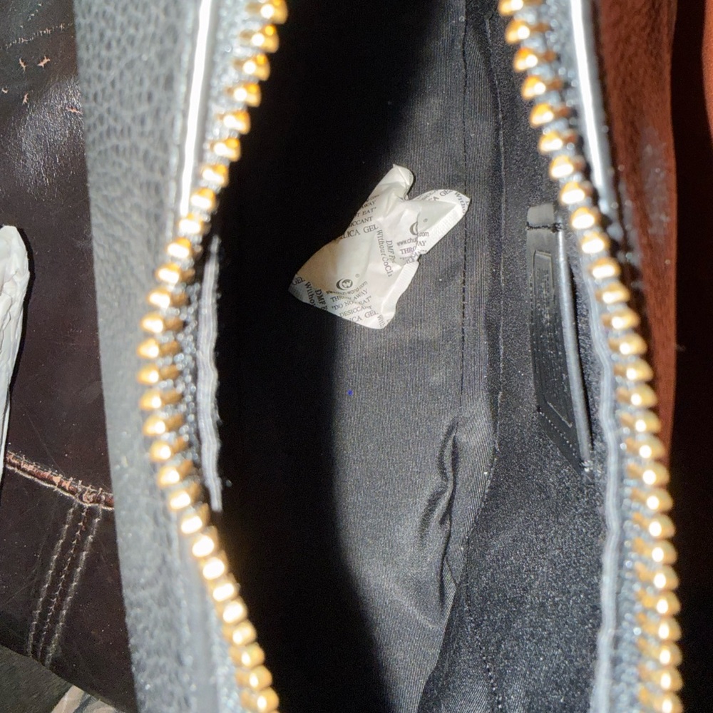 Coach Black Jess Leather Hobo with Gold Details - Picture 7 of 9